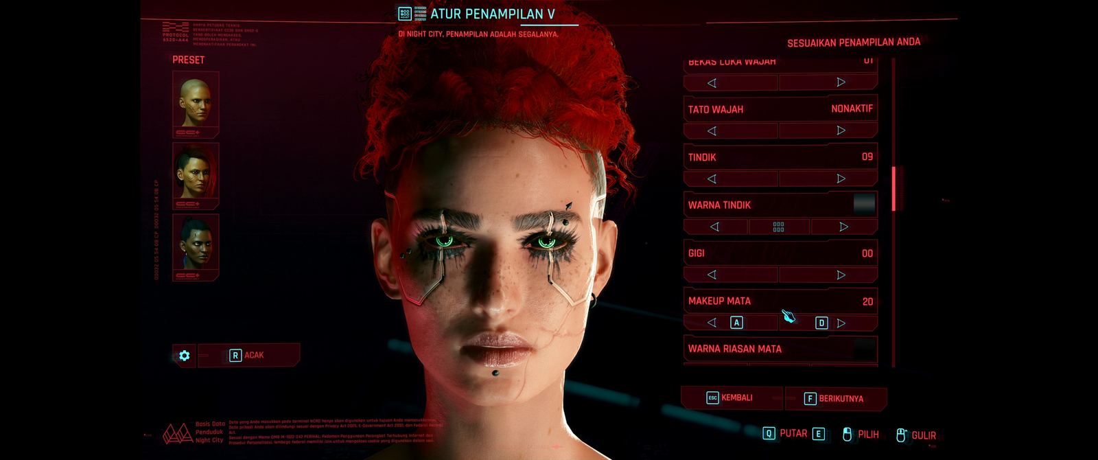 Cyberpunk 2077, Tangkapan layar dalam game (2 dari 14).