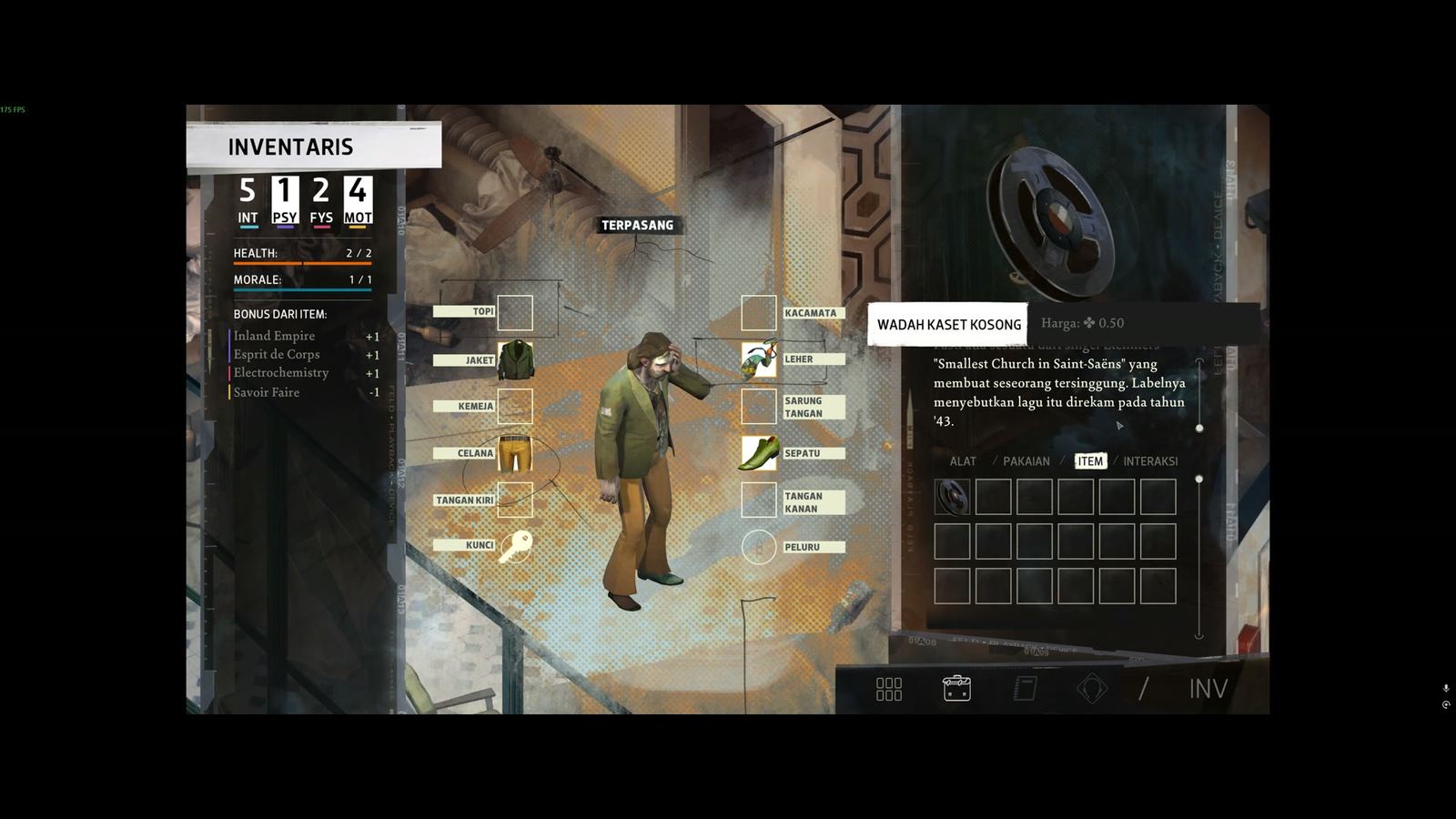 Disco Elysium: The Final Cut, Tangkapan layar dalam game (2 dari 28).