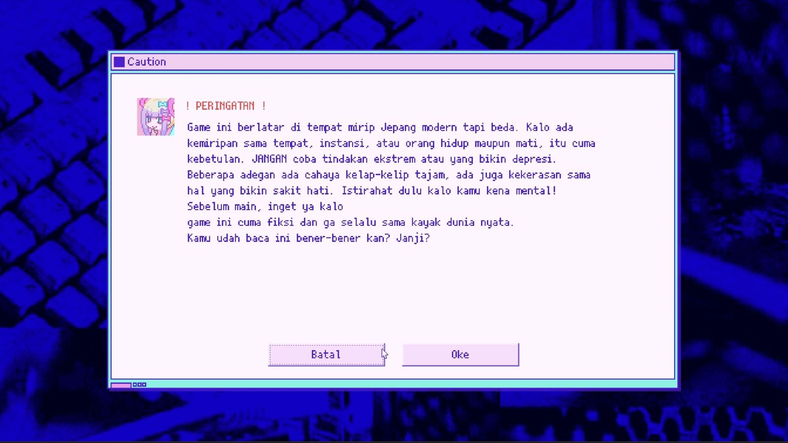 Needy Streamer Overload / Needy Girl Overdose, Tangkapan layar dalam game (2 dari 13).