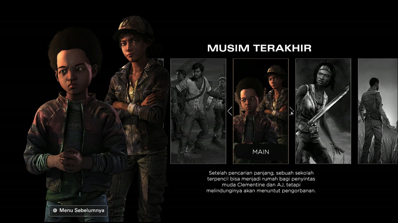 The Walking Dead: The Telltale Definitive Series, Tangkapan layar dalam game (2 dari 19).
