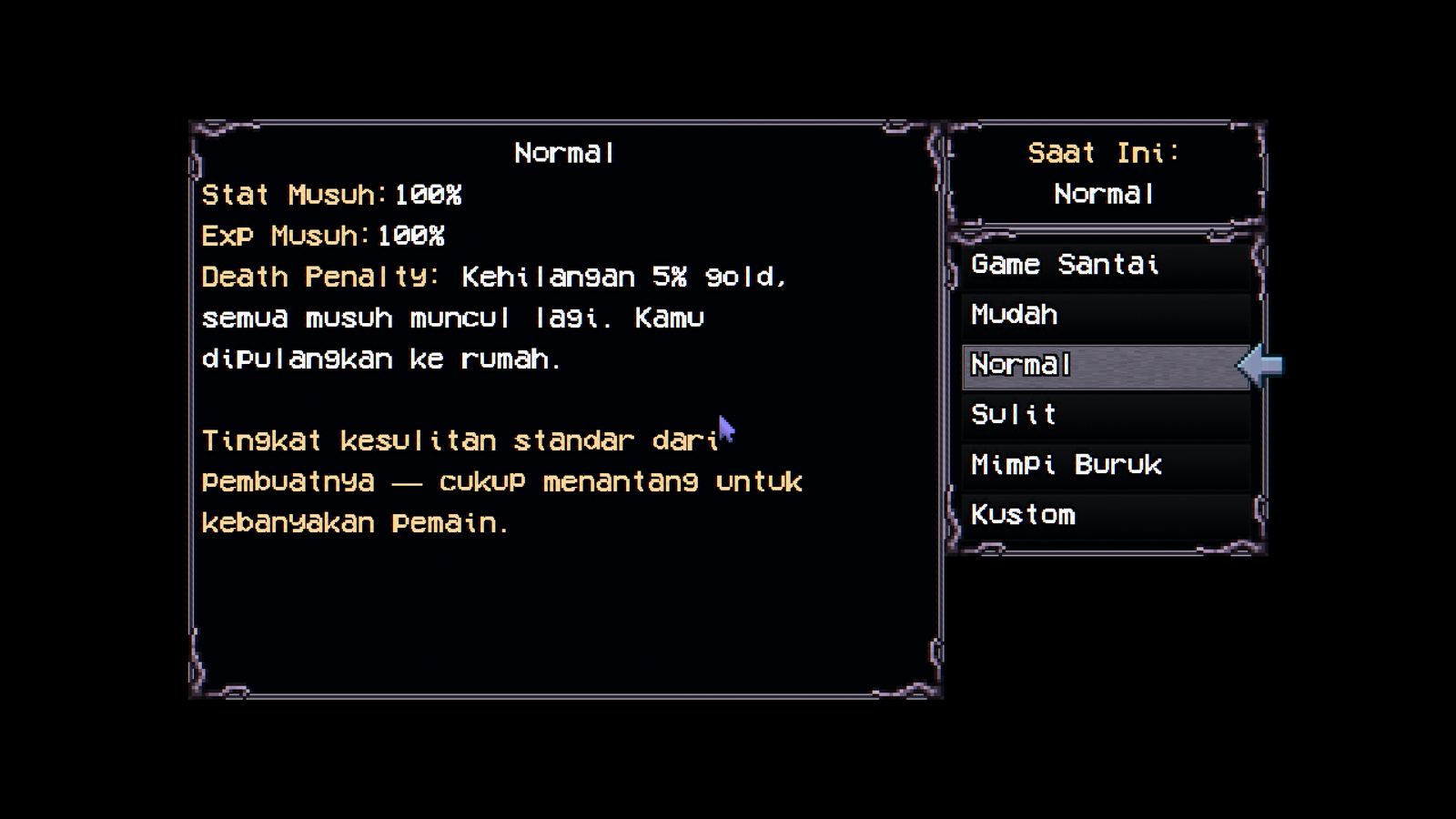 Welcome to Elderfield, Tangkapan layar dalam game (2 dari 26).